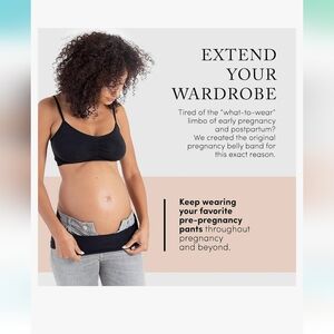 Bellaband Maternity Support Belt Ingrid Isabel Maternity S/M Black NWT